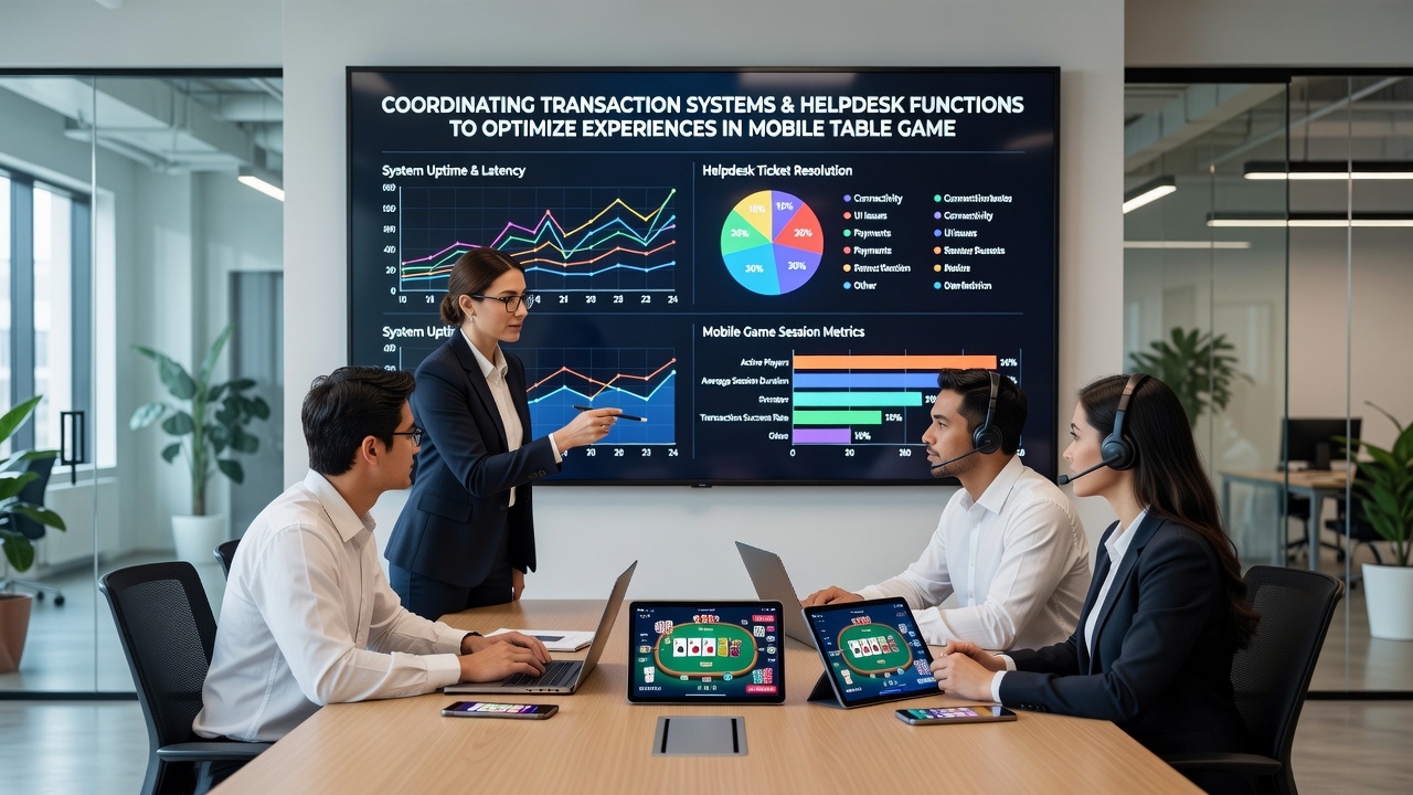 Support dashboard displaying real-time transaction history alongside active player chat for table games
