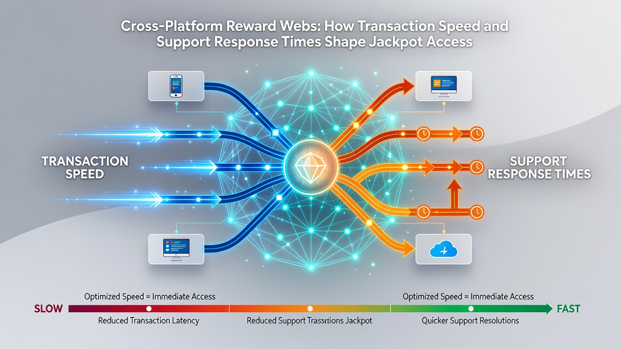 Support dashboard displaying response metrics for mobile casino transactions and jackpot claims