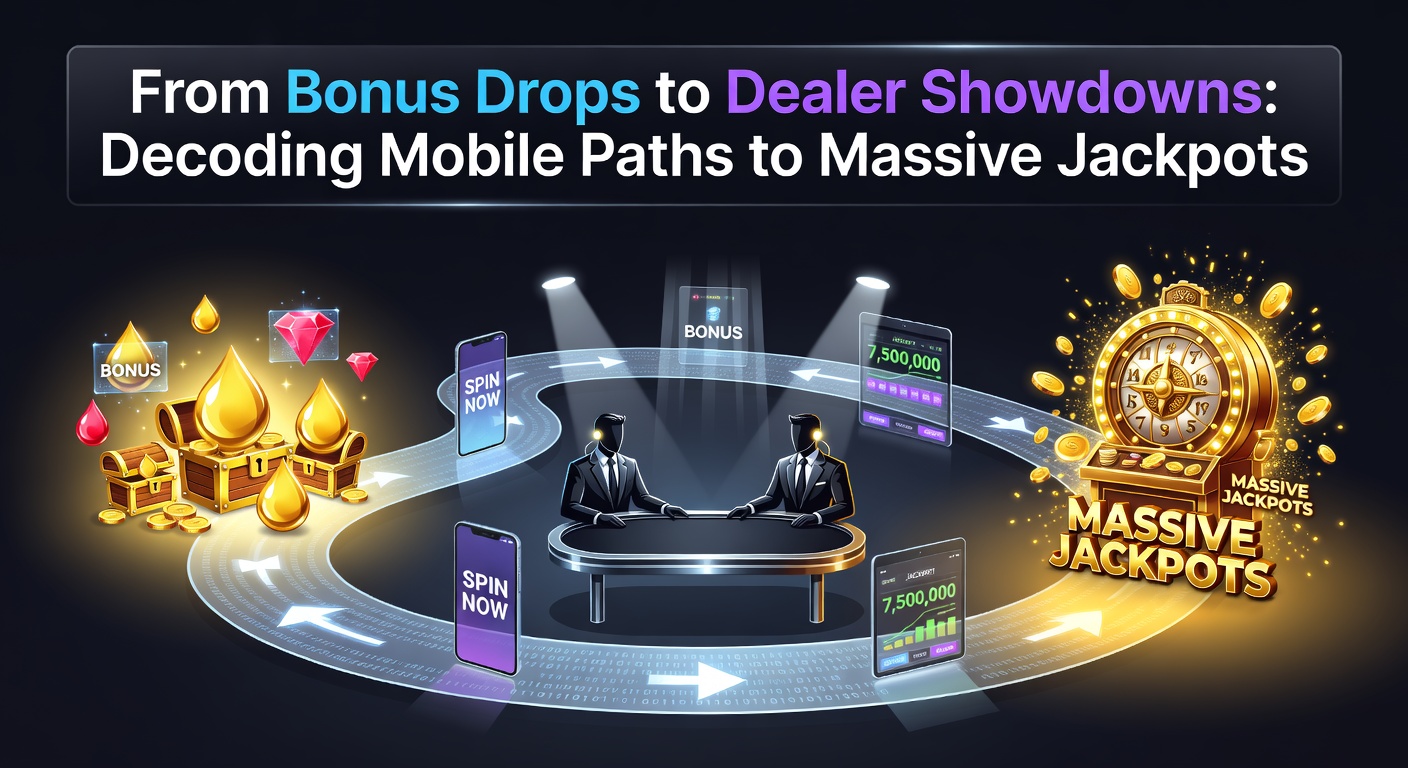 Vibrant mobile screen displaying a cascading jackpot win in a live dealer game, with bonus icons raining down