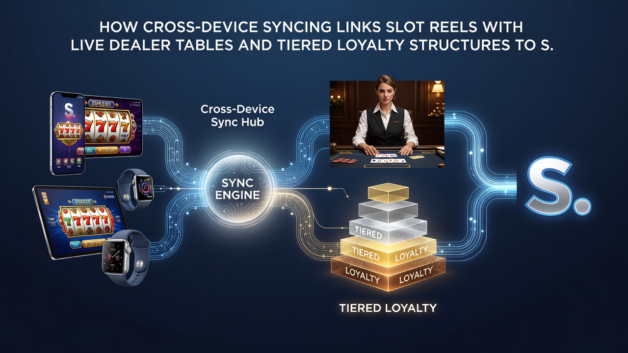 Live dealer table interface synced with loyalty tier dashboard on multiple devices